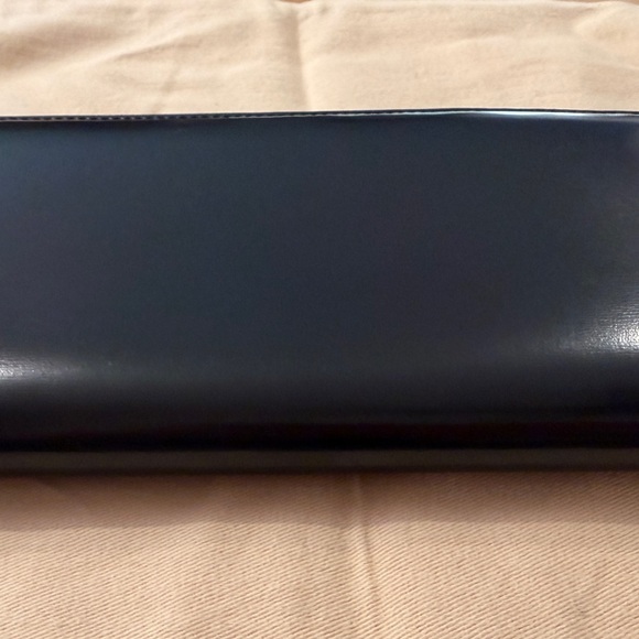 Anya Hindmarch London Black Leather Zip Around Wallet 7.5” Continental Designer main image 7